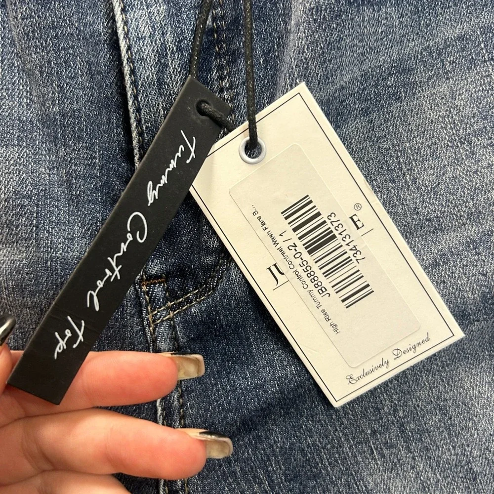 Judy Blue  High Rise Flare Leg Jeans Womens 1/25 Medium Wash Blue Denim